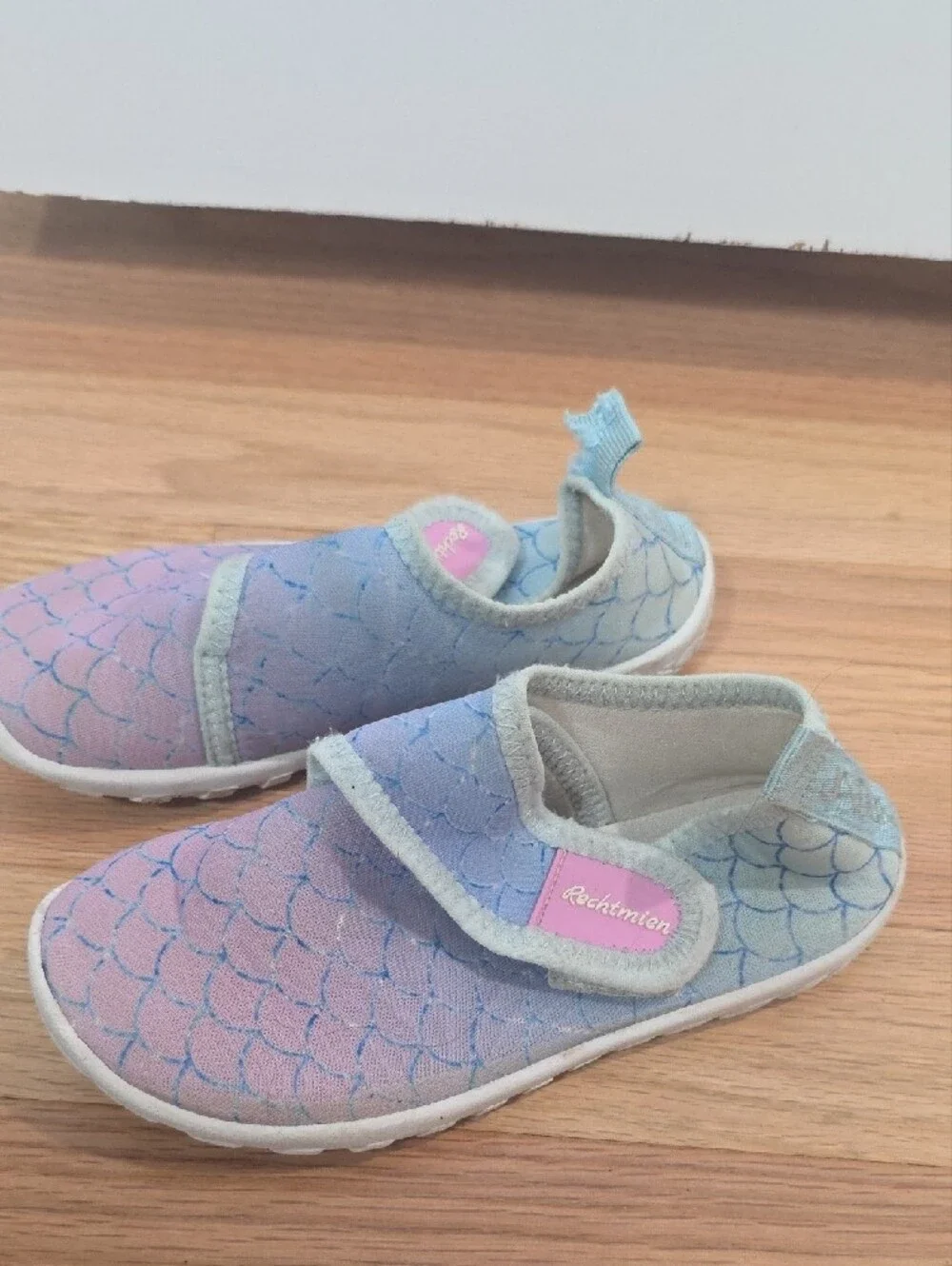Baby Slip-On Walker Shoes in Pink & Lavender with Easy Velcro